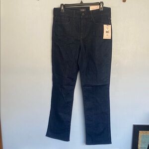 NYDJ Marilyn Straight Jeans - Size 10 Short - Dark Blue - NWT